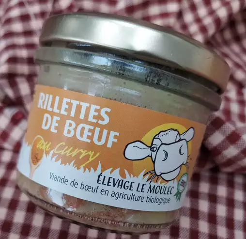 Rillette de boeuf au curry 90g